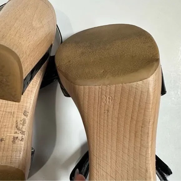 Theory patent leather heeled sandals - Picture 5 of 8